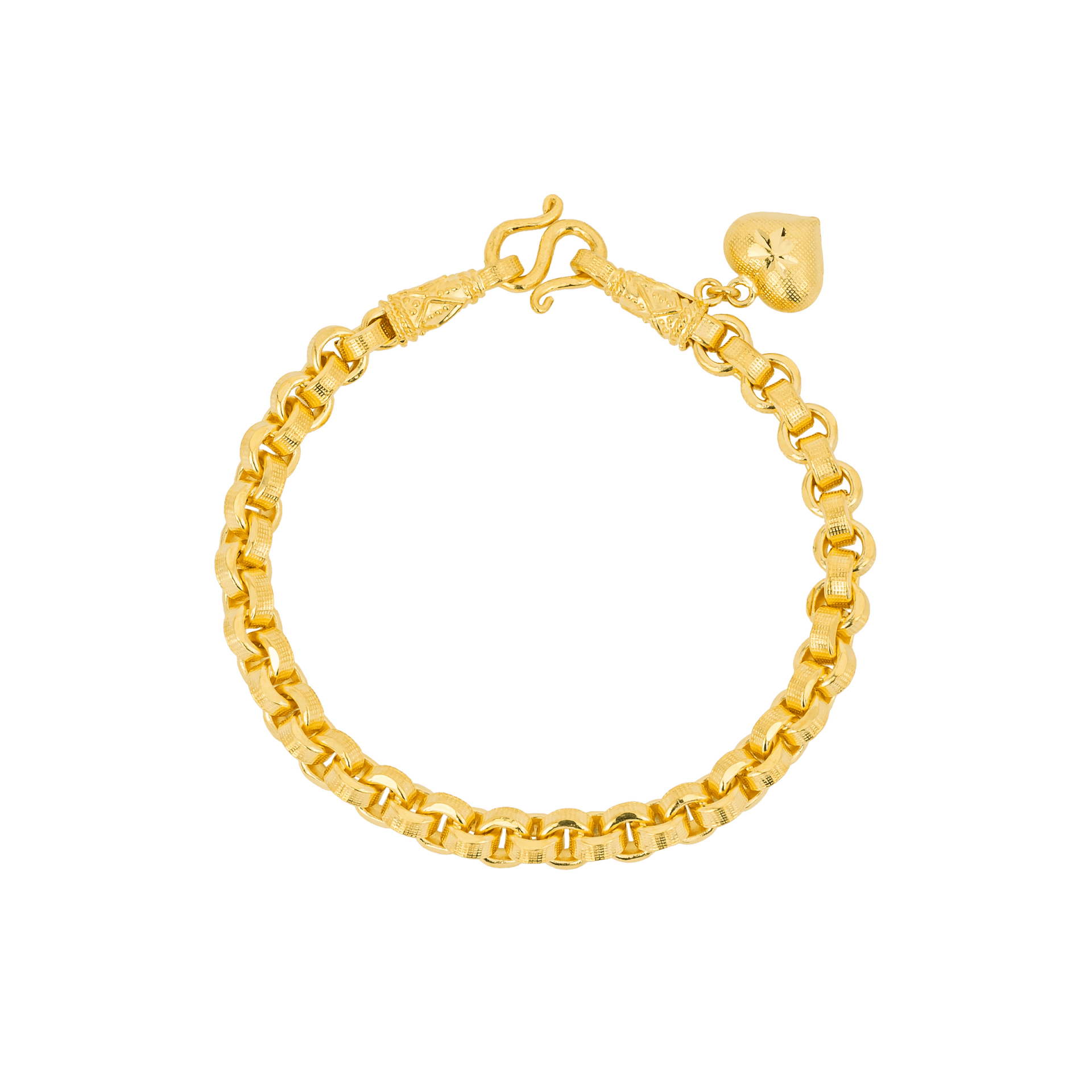 สร้อยข้อมือซีดีโปร่งห้อยหัวใจ 02