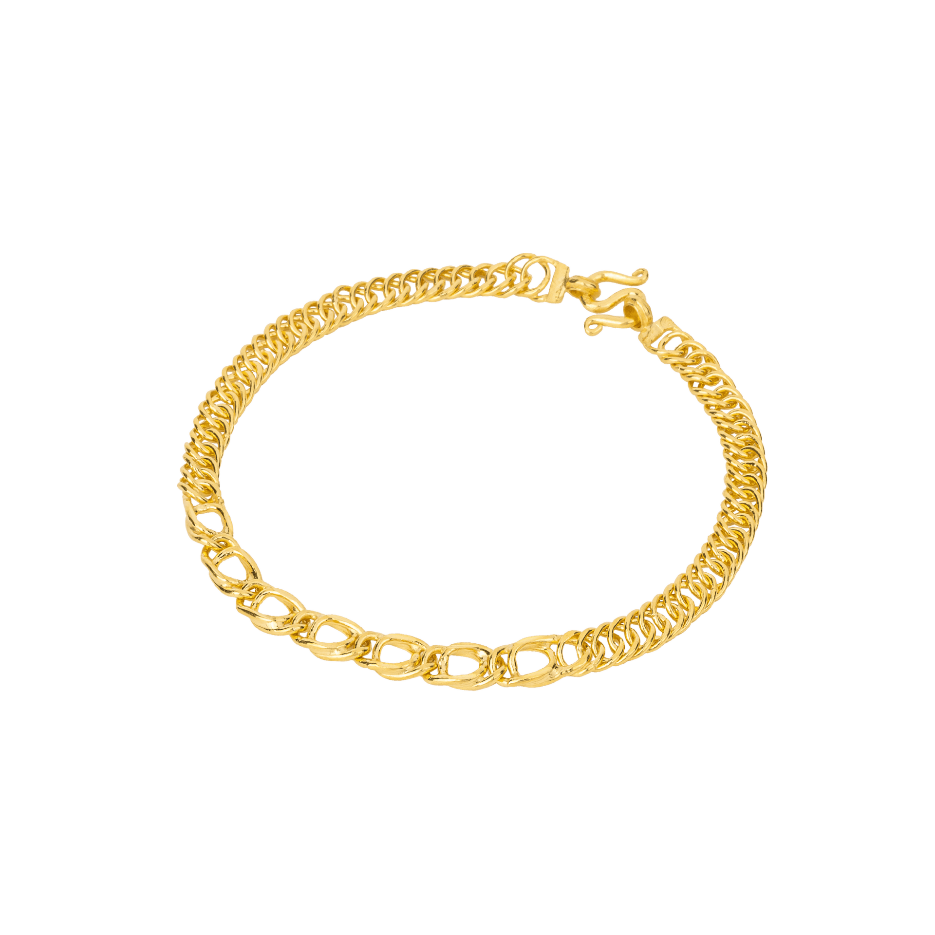 สร้อยข้อมือบิดสองชั้นเกือกม้า 01 สร้อยข้อมือบิดสองชั้นเกือกม้า 01