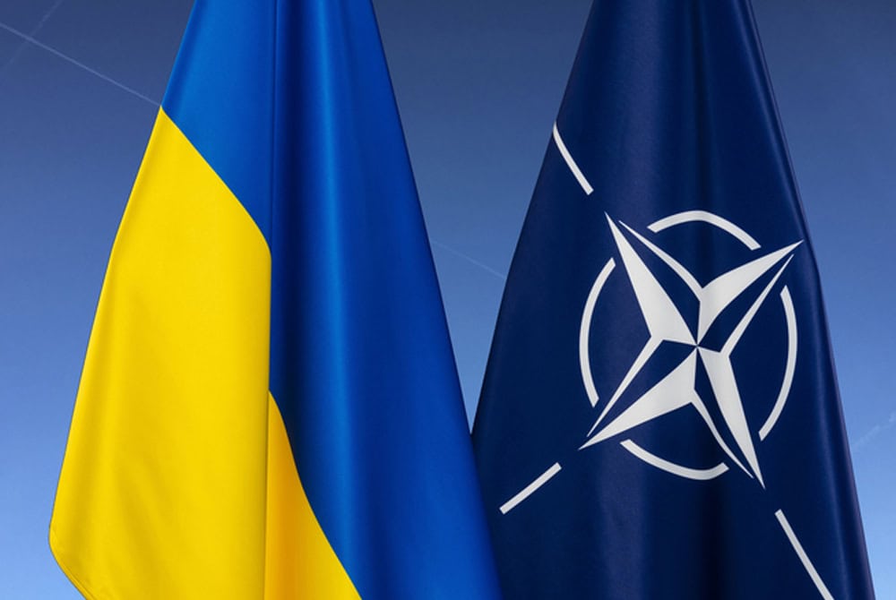ukraine nato flags